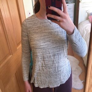 grey long sleeve